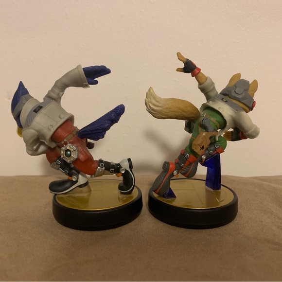 Nintendo Amiibo Lot StarFox Fox and Falco Smash Bros 3ds Wii U Switch - Picture 3 of 3